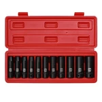 Mayouko 1/2" Drive Deep Metric Impact Socket Set, Cr-v, Deep(10-24mm), Black. Fixed Price $32.59.