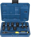 Vaco Vac4102 10 Pc 2-in-1 Impact Flip 7 Socket Set Adapters Ratchet Case. Fixed Price $54.91.