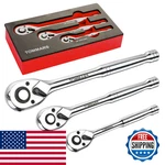 Tommars Ratchet Set 1/4 3/8 1/2 Drive Socket Wrench Kit 72-tooth. Fixed Price $58.84.
