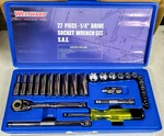Westward 1ezr2 1/4" Drive Socket Wrench Set, Sae, 27 Pcs. Fixed Price $75.05.
