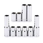 Mixpower 10pcs 1/4"& 3/8" Drive 10mm Deep&shallow Socket, Cr-v, Metric,. Fixed Price $14.37.