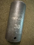 Armstrong Tools 30mm Deep Impact Socket Usa 1/2 Drive. Fixed Price $19.99.