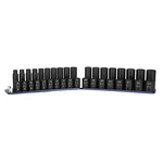 Capri Tools 1/2 In. Drive Shallow/deep Impact Socket Set W/ Rail, Metric, 36-pc. Fixed Price $149.99.