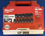 Milwaukee 49-66-7010 Tool 12pcshockwave Impact Duty 1/2" Drive Sae Sta. Fixed Price $59.99.