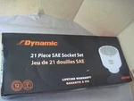 Dynamic Tools D027001 21-piece Sae Standard Socket Set, 1" Drive, 12 Pt, Chrome. Fixed Price $599.95.