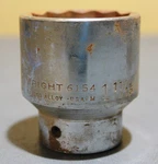 Wright Tools 3/4" Drive 1-11/16" Shallow Socket 12 Point Made In Usa 6154. Fixed Price $10.00.