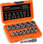 Bolt Extractor Kit,14 Piece Impact-grade Cr-mo Steel Nut Remover 14. Fixed Price $36.64.