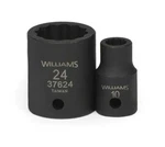 1/2" Drive Standard Shallow Impact Sockets,12 Point,metric,black Finish,williams. Fixed Price $17.58.