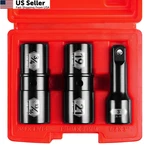 Blackrobot 1/2 Inch Drive Impact Socket Set, Double Sided Lug One Size, Black. Fixed Price $24.66.