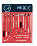 Wright Tool D946 - 1/2inch Drive Sae Handle & Attachment Display 17 Pieces. Fixed Price $1656.33.
