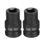 2pcs 4 Point Square Socket 1/2" Drive 10mm Metric Cr-mo Impact Wheel. Fixed Price $19.17.