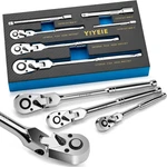 6-piece 1/4", 3/8", 1/2" Drive, Ratchet Set (1/4", Drive). Fixed Price $76.99.