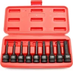 Temo 9 Pc 3 Inch Long Torx Star 6 Point Black Impact Bit Set,. Fixed Price $75.99.