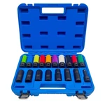 Jeuclel 18pcs 1/2" Drive Lug Nut Socket Set, Thin Wall, Color Coded. Fixed Price $168.83.