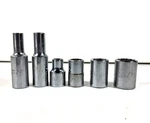 6 Piece Proto 3/8" Drive 1/4" Socket Set & 12 Point. Fixed Price $25.00.