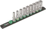 Wera Zyklop Magnetic Socket Rail B Deep 1 Set 3/8" Drive 9 Pieces 05005440001. Fixed Price $99.15.