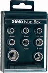 Felo 0715722198 1/4in Nut Box With 8 Metric Sockets & Adapter. Fixed Price $58.88.