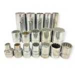 Armstrong 3/8 Drive Deep And Standard 12pt Socket Set 1/4 To 7/8 In, 17 Pcs, Usa. Fixed Price $92.96.