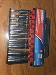 Crescent 10 Piece, 1/4" Drive, 6 Point Deep Sae Socket Set New. Fixed Price $21.99.