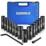 Impact Socket Set 1/2 Drive, Sorako16 Pcs Sae Deep (3/8-inch T. Fixed Price $62.80.