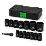 Tecotek 15 Pieces 1/2-inch Drive Shallow 12-point Metric 11mm-32mm(shallow). Fixed Price $33.08.