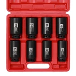 Ementol 8pcs 1/2" Drive Deep Spindle Axle Nut Impact Socket Set, Cr-mo, 12 Po.... Fixed Price $58.49.