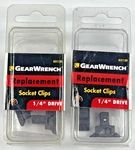 Gearwrench # 83112d Replacement Socket Clips For 1/4" Drive ; Pack Of 6. Fixed Price $11.95.