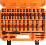 Horusdy 56pcs 1/4" Drive Impact Socket Set,standard Sae And Metric Size, 6 Point. Fixed Price $52.52.