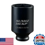 Sunhz Mckp Sunhzmckp 1/2 Drive Impact Socket Sae 1-11/16 In Deep 6 Point. Fixed Price $16.36.