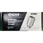 6 Point Axle Nut Impact Socket 31mm 1/2" Drive 27292 Oem Tools New. Fixed Price $11.06.