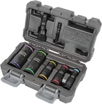 Klein Tools 66070 Flip Impact Socket Set (7-pc): 1/4" Hex & 1/2" Square Adapters. Fixed Price $49.00.