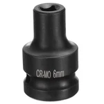 4 Point Square Socket 1/2" Drive 6mm Metric Cr-mo Impact Wheel. Fixed Price $10.98.
