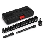 Ementol 3/8 Inch Drive Magnetic Impact Socket Set, 16-piece Metric, 7-19mm,.... Fixed Price $61.36.