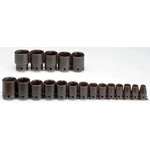 Proto J74106 19 Pc 1/2" Drive Black Oxide Standard Impact Socket Set - 6 Point. Fixed Price $190.06.