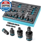 Libraton 20pcs Socket Adapter And Reducer Set Impact Adapters Includes. Fixed Price $73.96.
