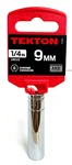 9mm X 1/4" Drive 6 Point Deep Socket Chrome Vanadium Steel Tekton. Fixed Price $12.25.