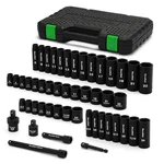 3/8 Drive Impact Socket Set 49-piece Sae Metric 6 Point Cr-v Adapter. Fixed Price $83.37.