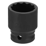 12-point Impact Compass, 1/2" Mounted 24mm Cr-v Metric Surface. Fixed Price $11.62.