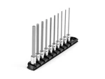Tekton 1/4 Inch Drive Long Hex Bit Socket Set With Rail, 10-piece (5/64-5/16 In.. Fixed Price $47.98.