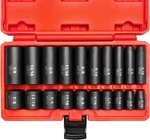 Neiko 02434a 3/8-inch-drive Standard And Deep Impact Socket 20 Piece, Red. Fixed Price $56.98.