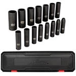 Milton 1300-ss-02 15pcs 3/8 Dr. 6-20mm Deep Socket Set - 1ea. Fixed Price $46.88.