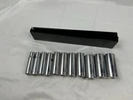 Craftsman 11pc-v-series 12pt 1/2"dr Sae Deep Socket Set 1/2 -1 1/8 With Tray. Fixed Price $64.47.