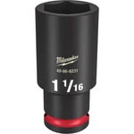 Milwaukee 49-66-6231 Shockwave Impact Duty 1/2 Drive 1-1/16 Deep 6 Point Socket. Fixed Price $23.99.