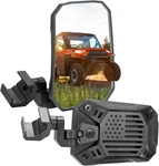 Utv Side Mirrors 2025 New Billet Aluminum 8.4" X 5.7" Wide View For Pro-fit Comp. Fixed Price $110.78.