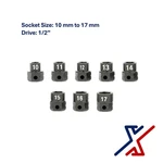 8 Pc Nano Socket / Stuby Set (10mm - 17mm) X 1/2" Drive By X1 Tools. Fixed Price $37.33.
