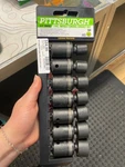 New-pittsburgh 7 Pc. Impact Swivel Socket Set 1/2" Drive (ecp019961). Fixed Price $24.99.