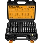 Elead 1/2" Drive Deep Impact Socket Set: 30pcs 1/2'' Set. Fixed Price $87.99.