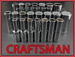 Craftsman Hand Tools 28pc Deep 1/2 Sae Metric Mm 12pt Ratchet Wrench Socket Set. Fixed Price $95.03.