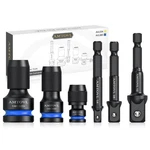 Amtovl Impact Adapter Set, 6-piece 1/2 3/8 1/4 In Drive To Hex Blue. Fixed Price $31.99.