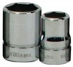 3/8" Drive Shallow Sockets, 6-point, Sae, High-polished Chrome Finish, Williams. Fixed Price $13.75.